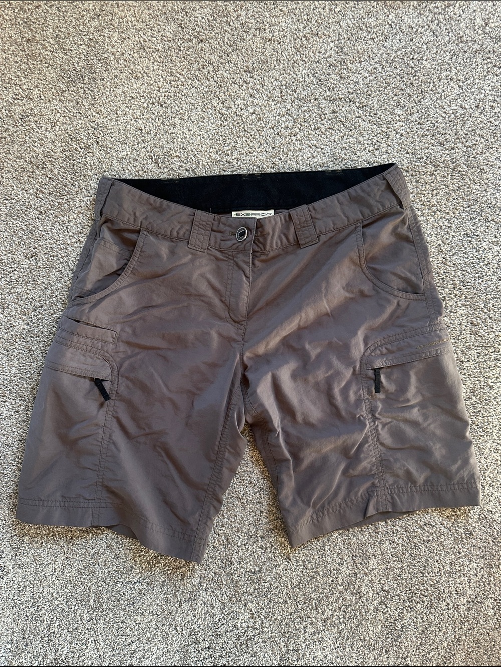 ExOfficio Men's Cargo Shorts in Brown-Taupe